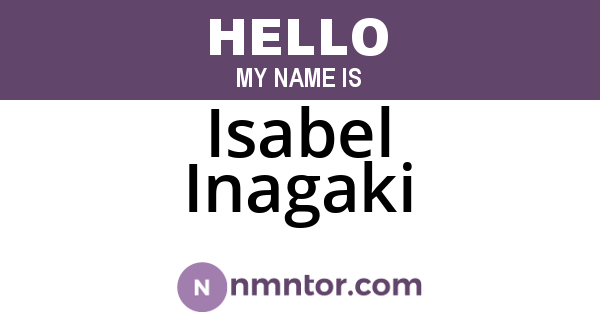 Isabel Inagaki