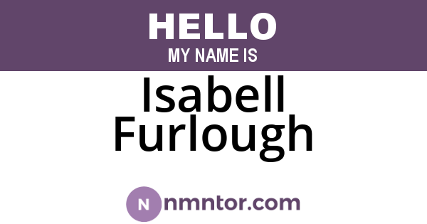 Isabell Furlough