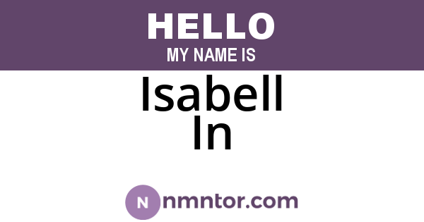 Isabell In