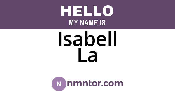 Isabell La