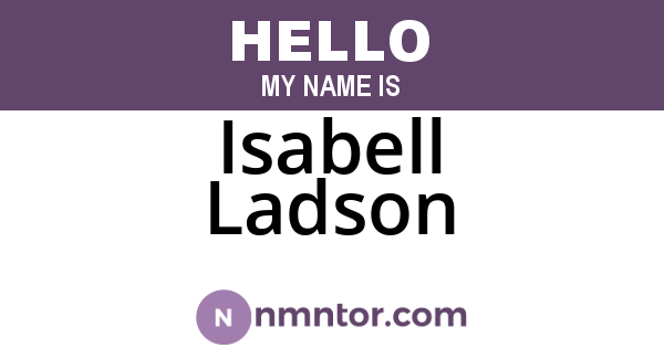 Isabell Ladson
