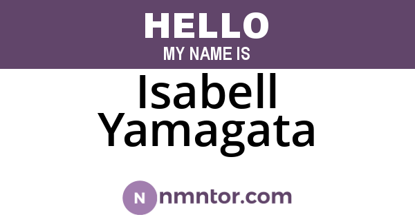 Isabell Yamagata
