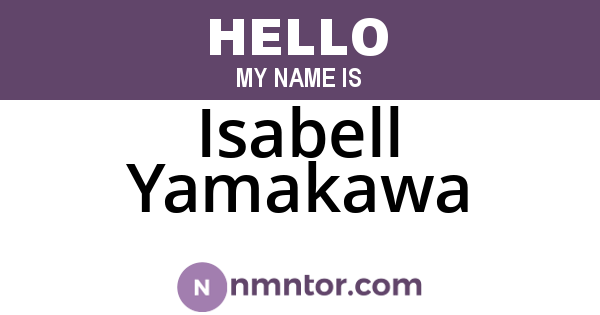 Isabell Yamakawa
