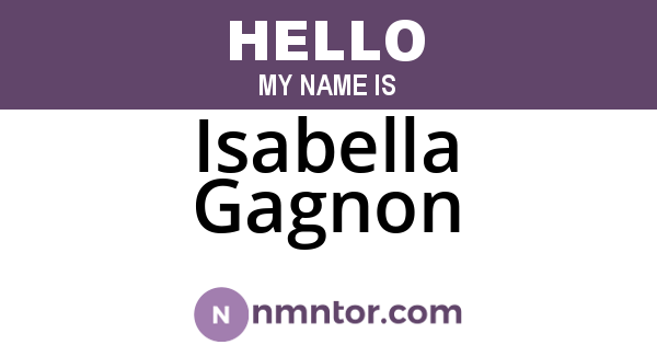 Isabella Gagnon