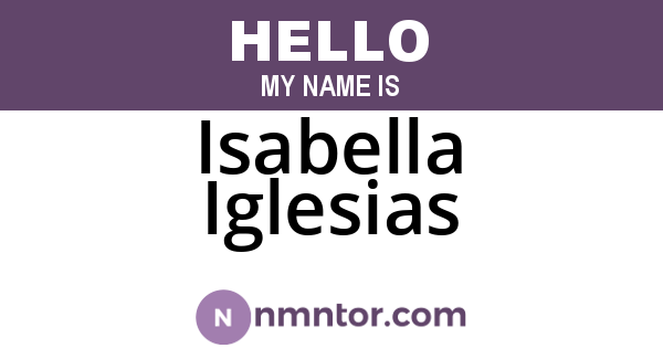 Isabella Iglesias