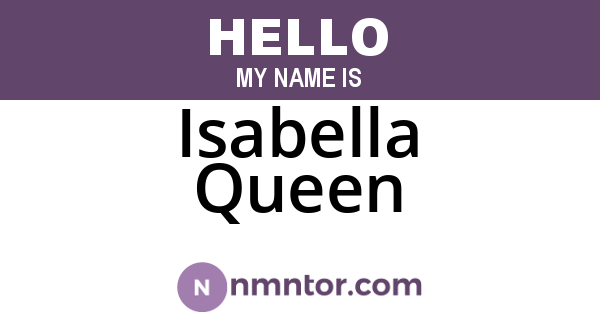Isabella Queen