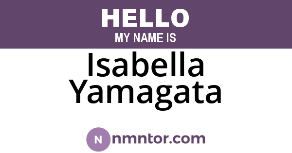 Isabella Yamagata