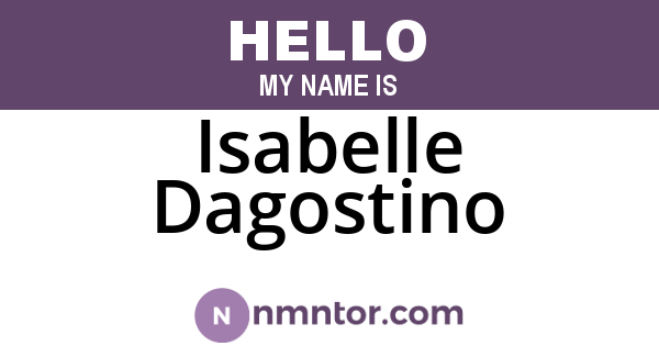 Isabelle Dagostino