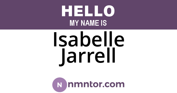 Isabelle Jarrell