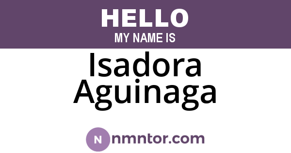 Isadora Aguinaga