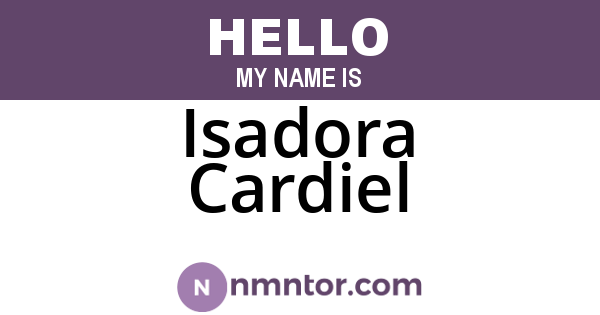 Isadora Cardiel