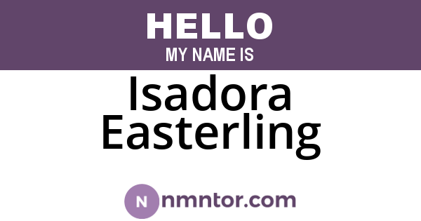 Isadora Easterling