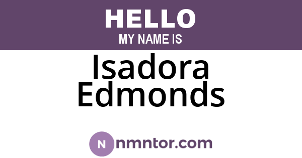 Isadora Edmonds