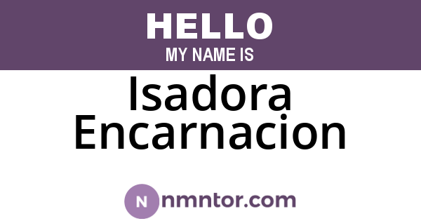 Isadora Encarnacion