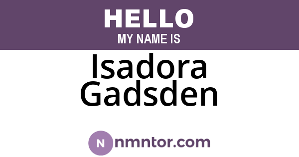 Isadora Gadsden
