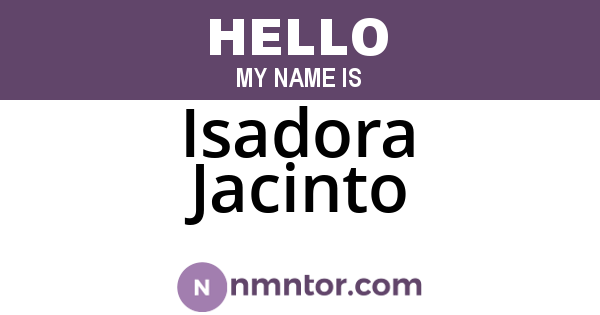 Isadora Jacinto