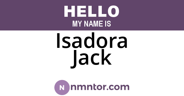 Isadora Jack