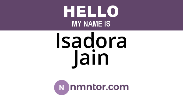 Isadora Jain