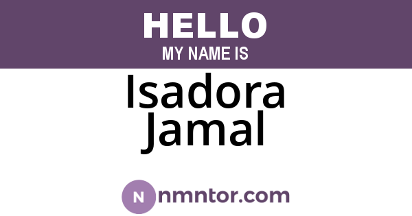 Isadora Jamal