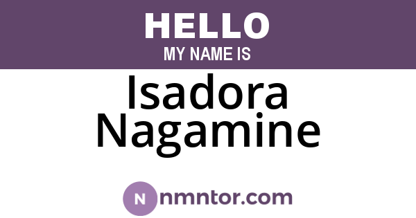 Isadora Nagamine