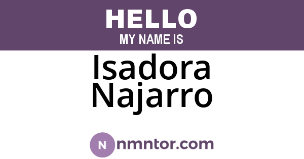 Isadora Najarro