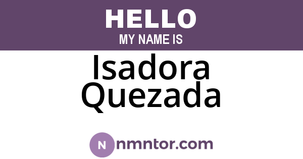 Isadora Quezada