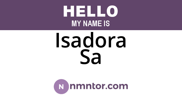 Isadora Sa