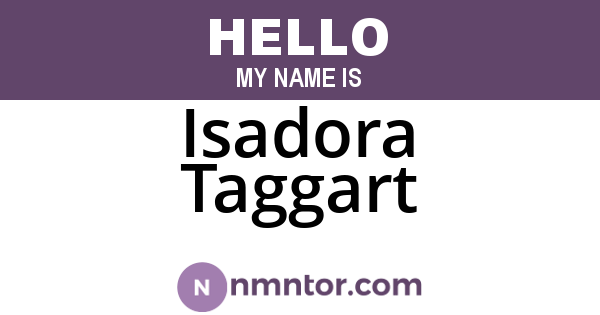 Isadora Taggart