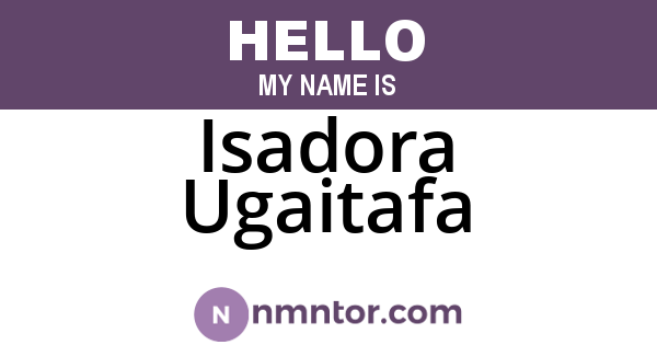 Isadora Ugaitafa