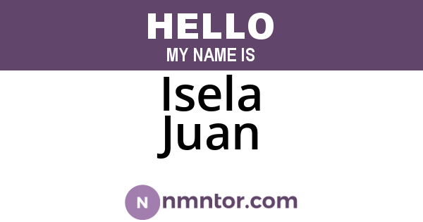 Isela Juan