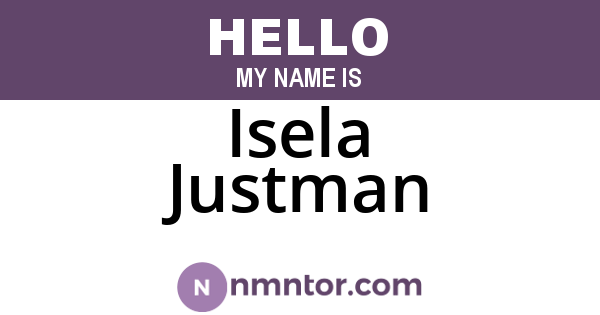 Isela Justman