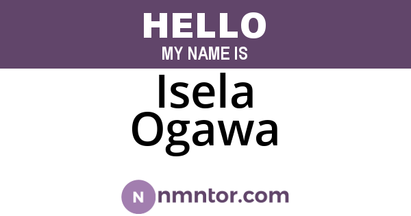 Isela Ogawa