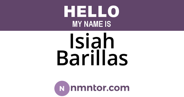 Isiah Barillas