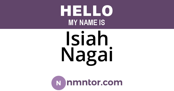 Isiah Nagai