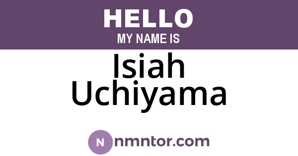 Isiah Uchiyama