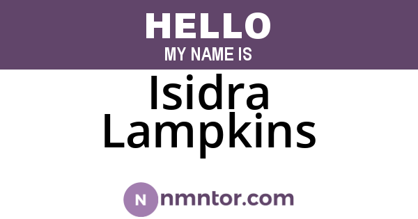 Isidra Lampkins
