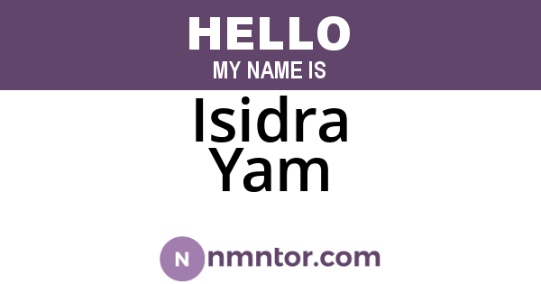 Isidra Yam