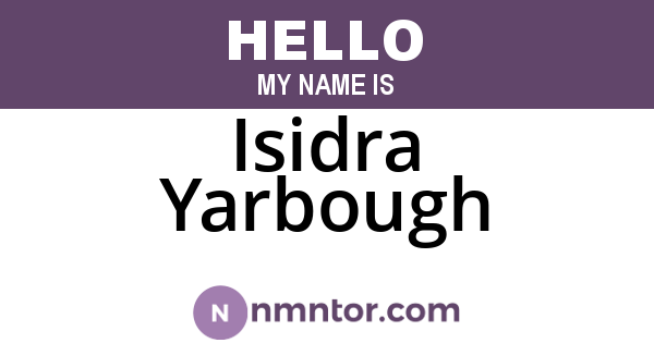 Isidra Yarbough