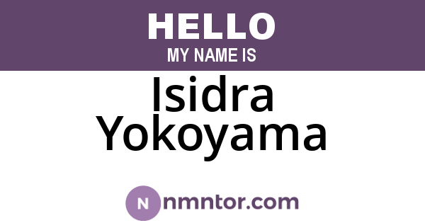 Isidra Yokoyama