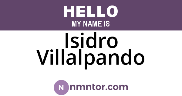 Isidro Villalpando