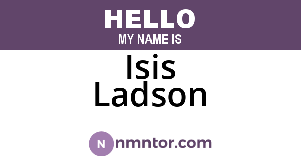 Isis Ladson