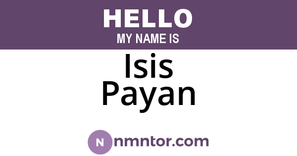 Isis Payan