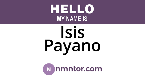 Isis Payano