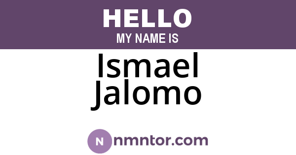 Ismael Jalomo