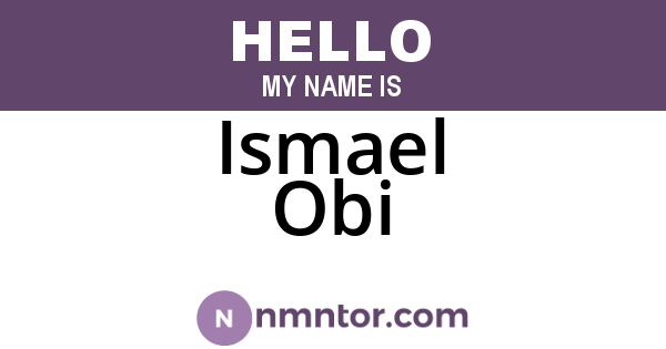 Ismael Obi