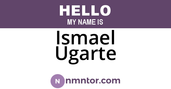 Ismael Ugarte