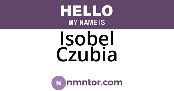 Isobel Czubia