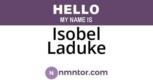 Isobel Laduke