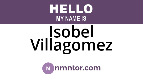 Isobel Villagomez