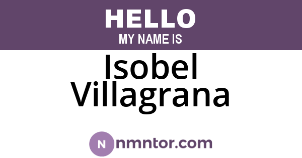 Isobel Villagrana